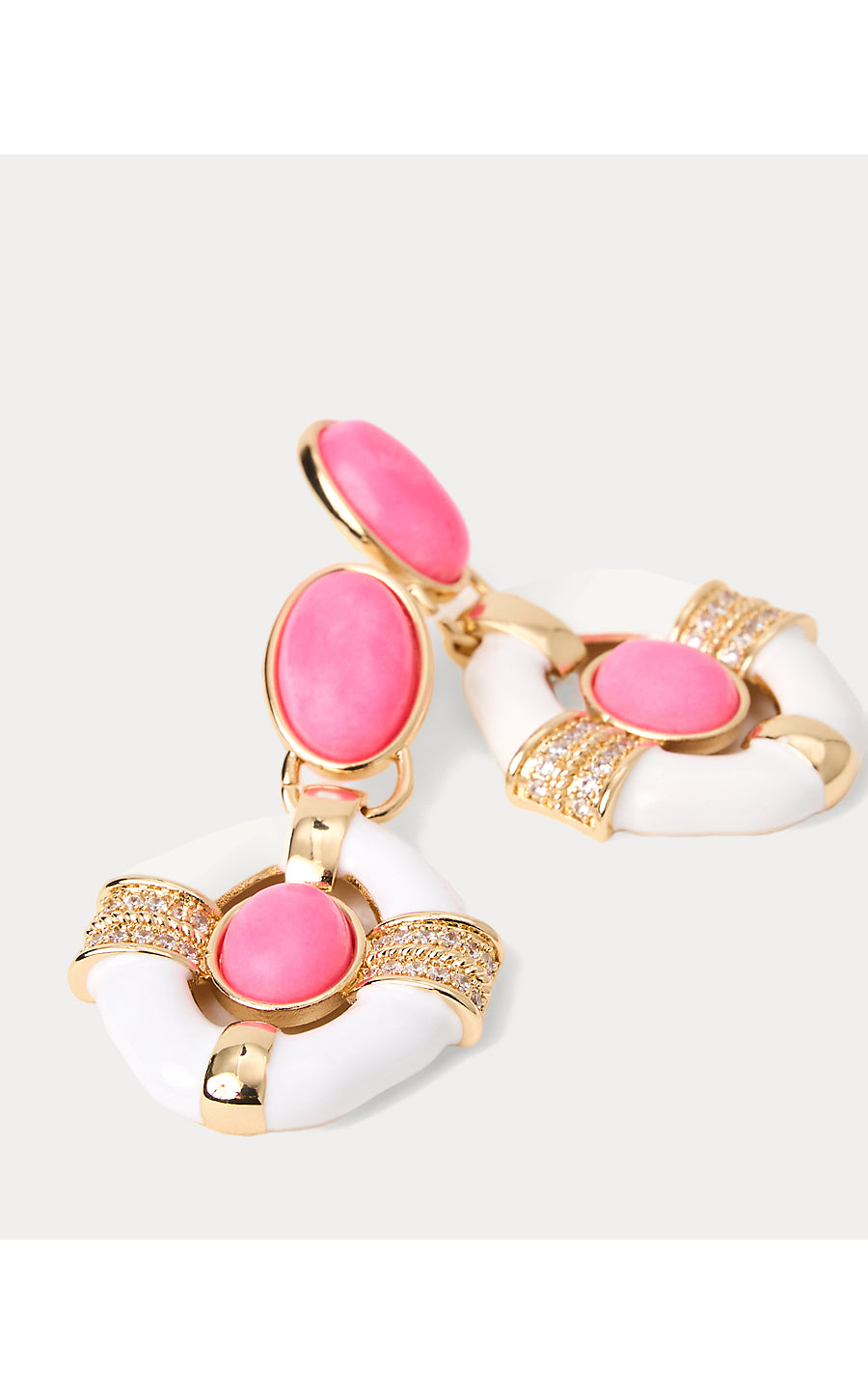 FLEUR DE LILLY DOORKNOCKER EARRINGS, CHERRY BLOSSOM PINK