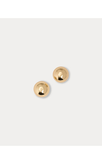 ETTA STUD EARRINGS, GOLD METALLIC
