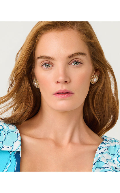 ROSANNA EARRINGS, RESORT WHITE