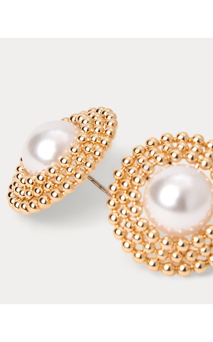 ROSANNA EARRINGS, RESORT WHITE