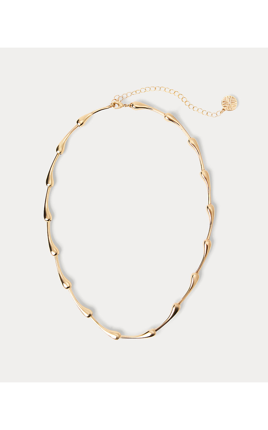 ROUSSEAU WAVE NECKLACE, GOLD METALLIC