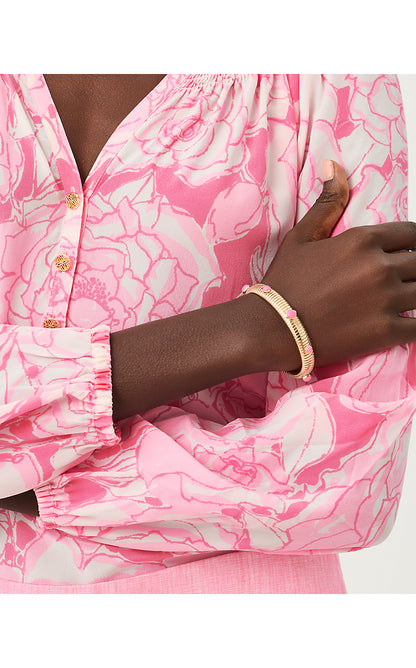 SUNSHINE GROVE BANGLE BRACELET, CHERRY BLOSSOM PINK