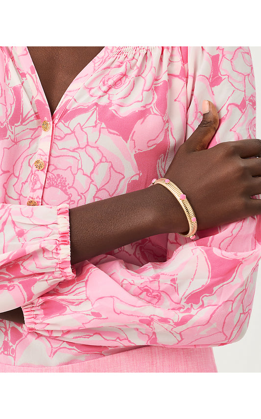 SUNSHINE GROVE BANGLE BRACELET, CHERRY BLOSSOM PINK