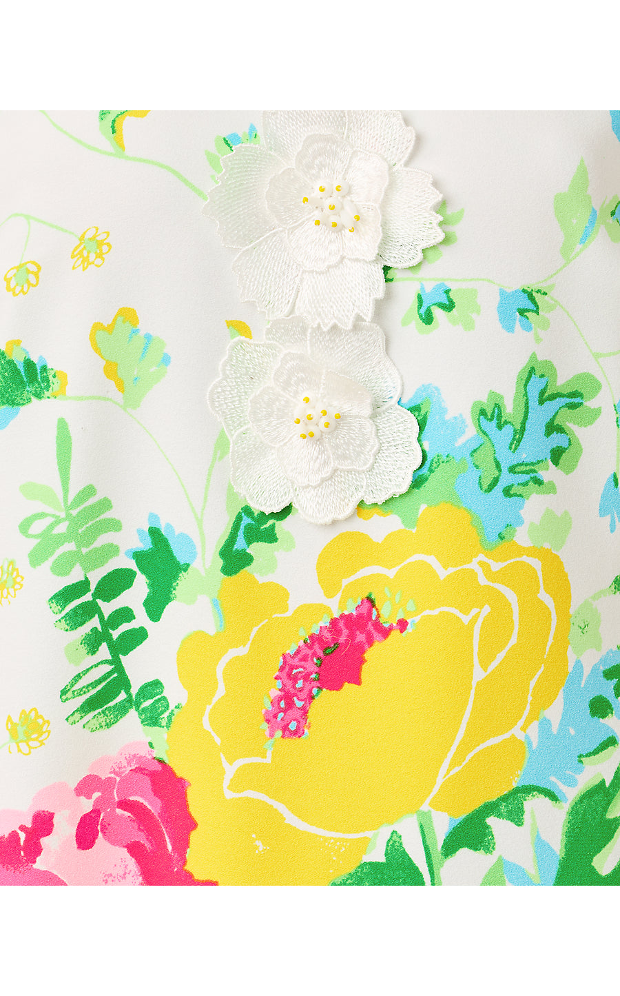 EDITA SHORT SLEEVE SHIFT, MULTI POPPY PARTY ENGINEERED WOVEN SHIFT