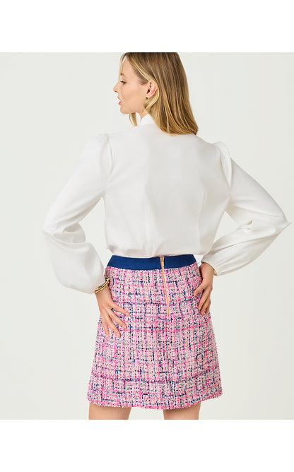 THE LILLY SHIRT BLOUSE, RESORT WHITE