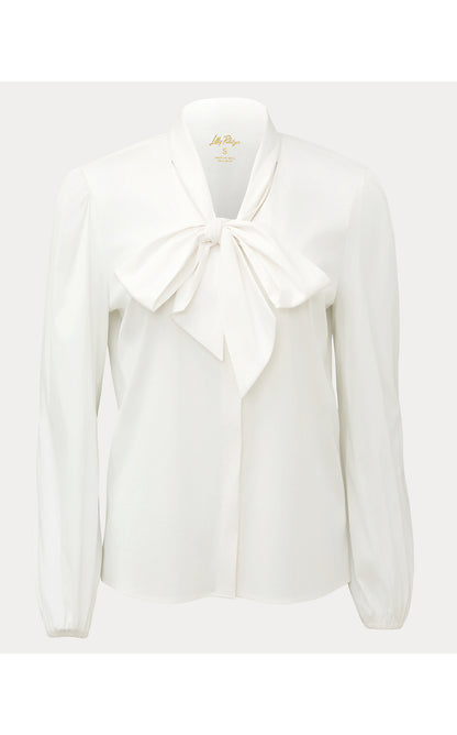 THE LILLY SHIRT BLOUSE, RESORT WHITE