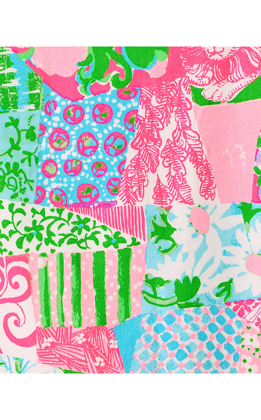 ETTIE STRETCH SHIFT, MULTI CRAZY QUILT