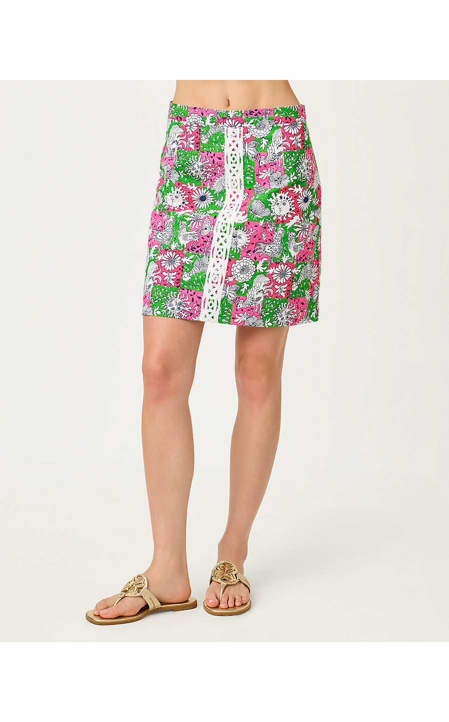 FAIRBANKS MINI SKORT, CHERRY BLOSSOM PINK LIL CHICKEN CHECK