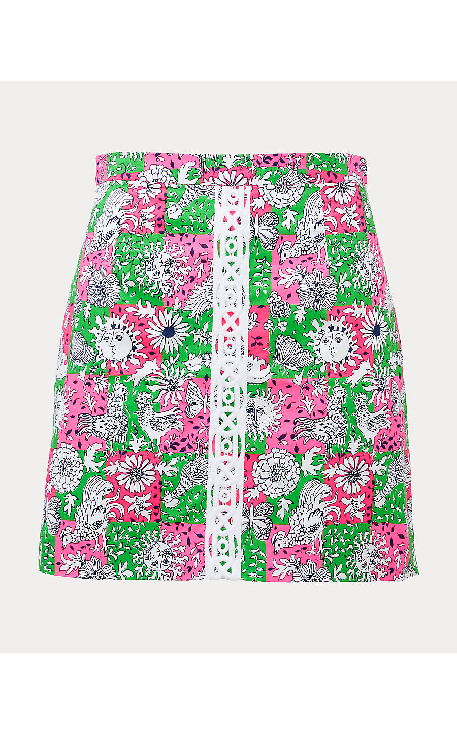 FAIRBANKS MINI SKORT, CHERRY BLOSSOM PINK LIL CHICKEN CHECK