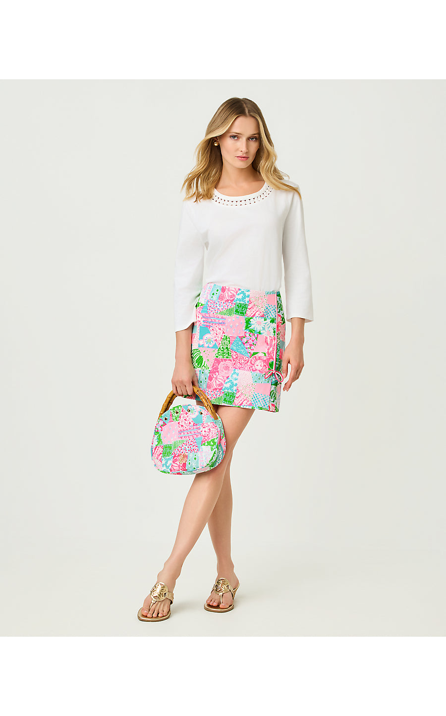 LA COSTA MINI SKORT, MULTI CRAZY QUILT