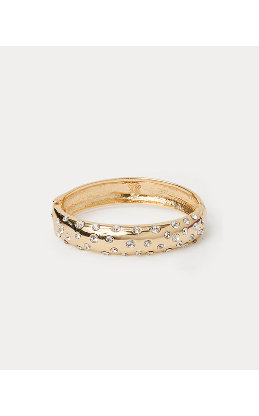 ALL DAHLED UP BRACELET, GOLD METALLIC