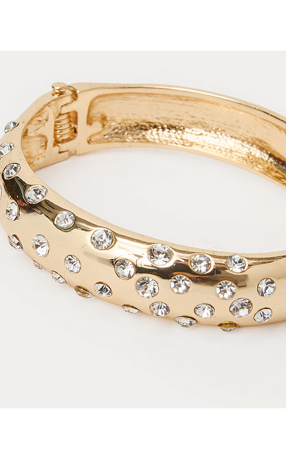 ALL DAHLED UP BRACELET, GOLD METALLIC