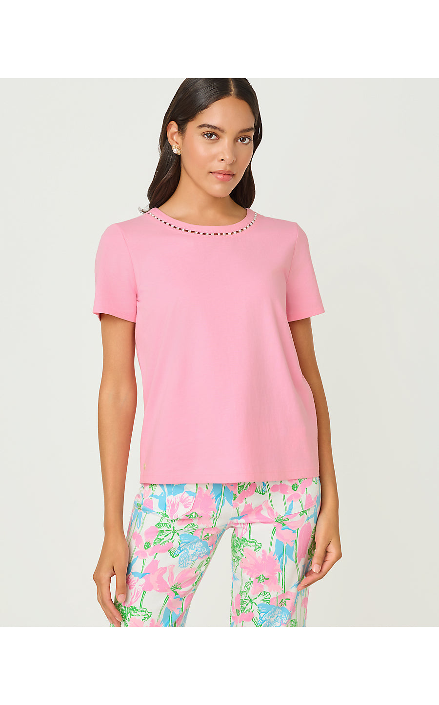 CLAIRMONT PEARL KNIT TOP, CONCH SHELL PINK