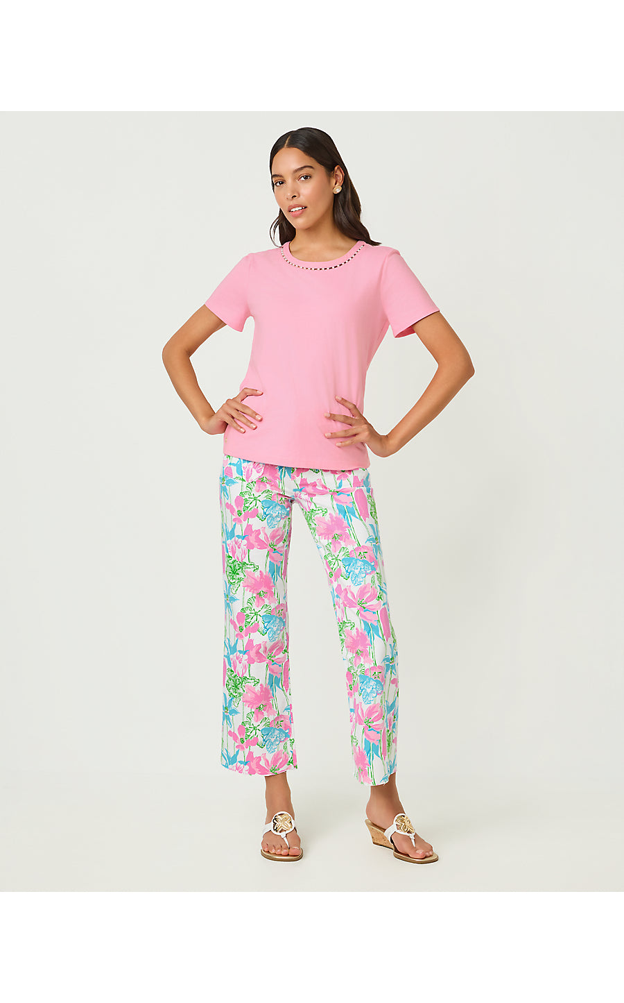 CLAIRMONT PEARL KNIT TOP, CONCH SHELL PINK