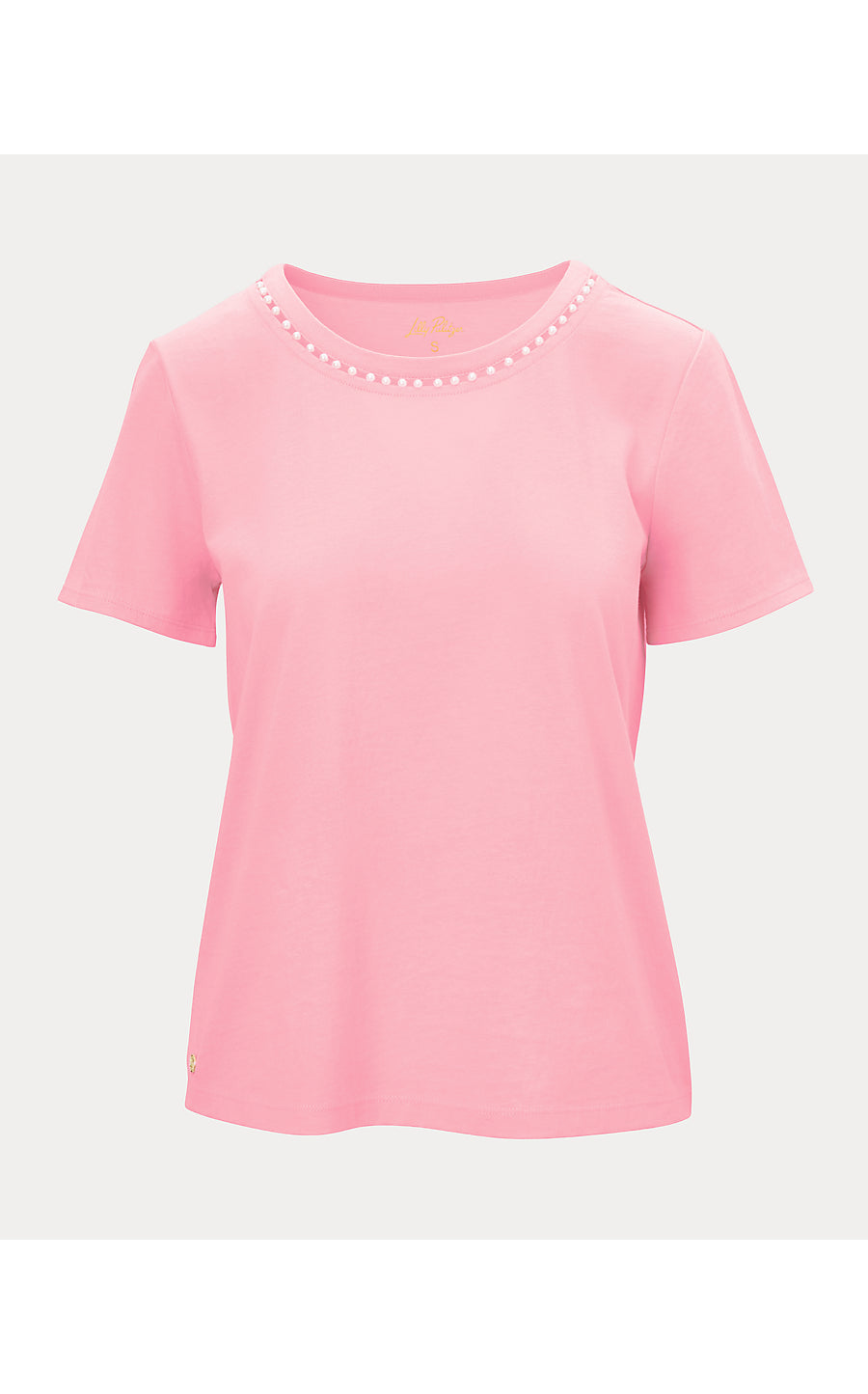 CLAIRMONT PEARL KNIT TOP, CONCH SHELL PINK