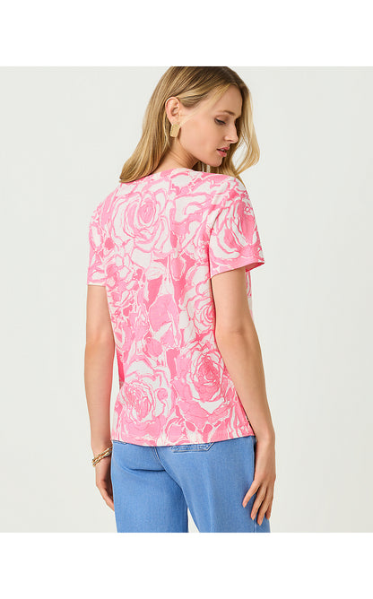 CLAIRMONT PEARL KNIT TOP, CONFETTI PINK ROSANNA