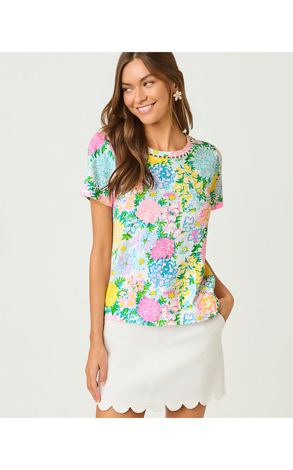 CLAIRMONT PEARL KNIT TOP, MULTI LILLY GARDEN