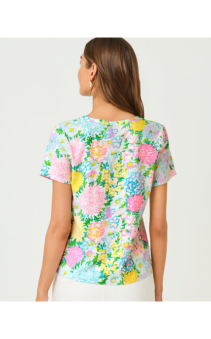 CLAIRMONT PEARL KNIT TOP, MULTI LILLY GARDEN