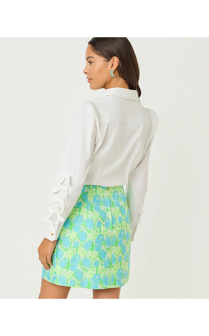 THE BOW LILLY SHIRT, RESORT WHITE