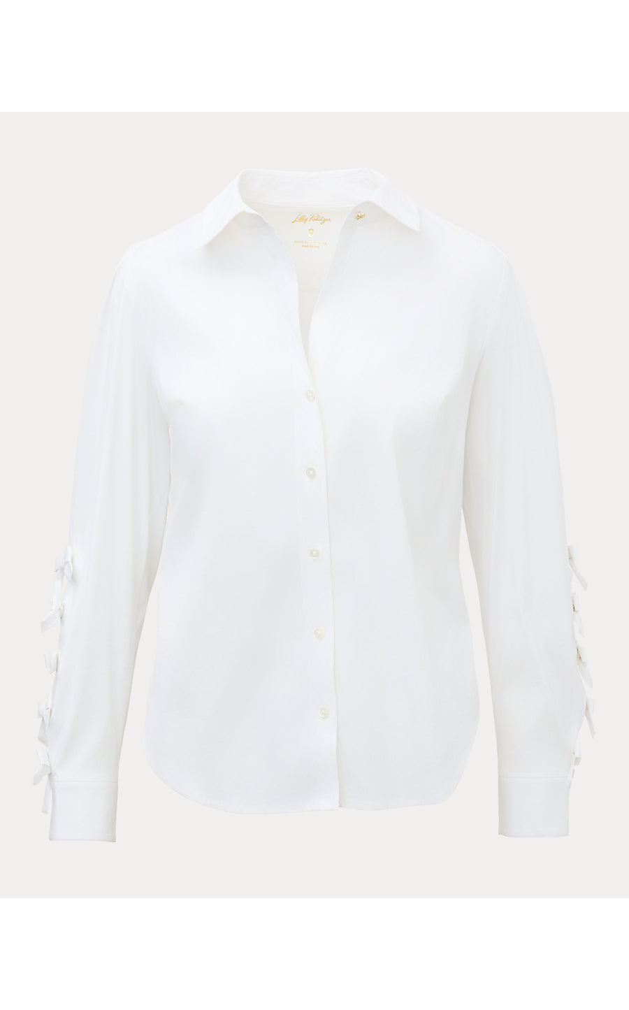 THE BOW LILLY SHIRT, RESORT WHITE