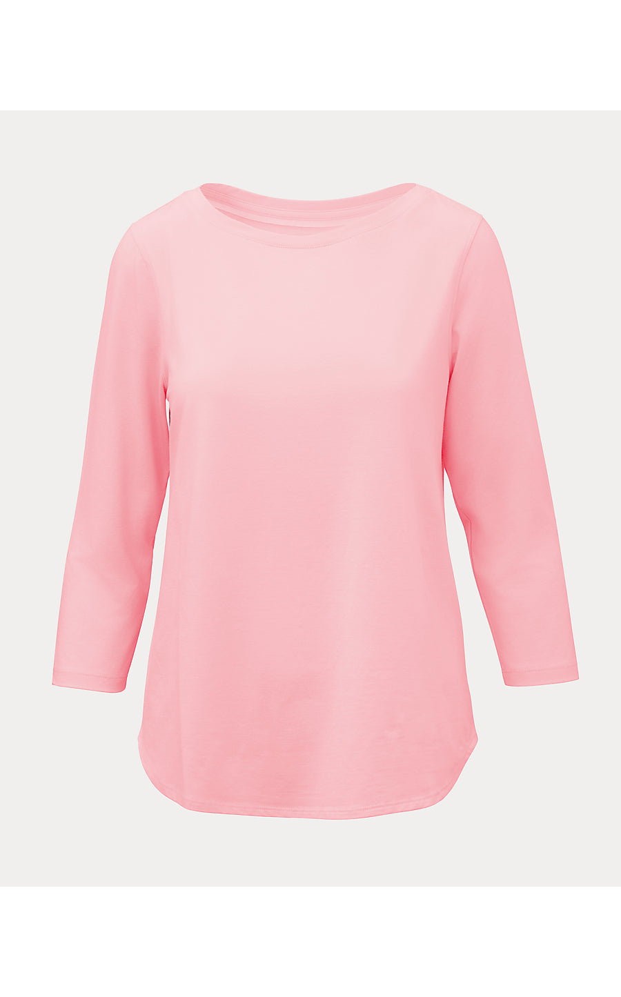 KEY WEST 3/4 SLEEVE TOP, CONCH SHELL PINK