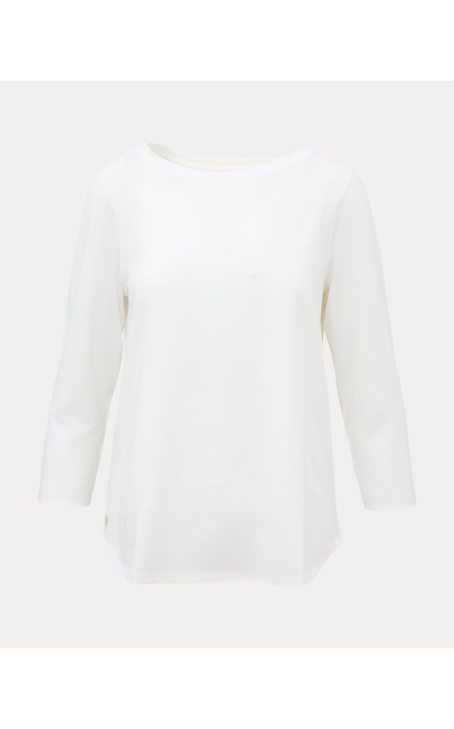 KEY WEST 3/4 SLEEVE TOP, RESORT WHITE