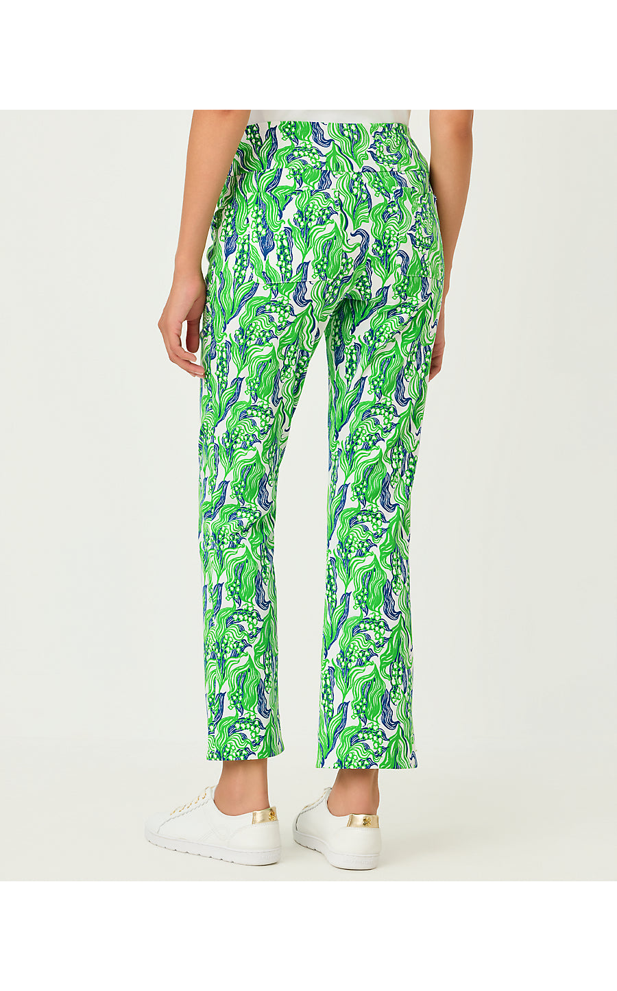 CORSO SCALLOP KICK FLARE PANT, PUTTING GREEN LILLY OF THE VALLEY GOLF