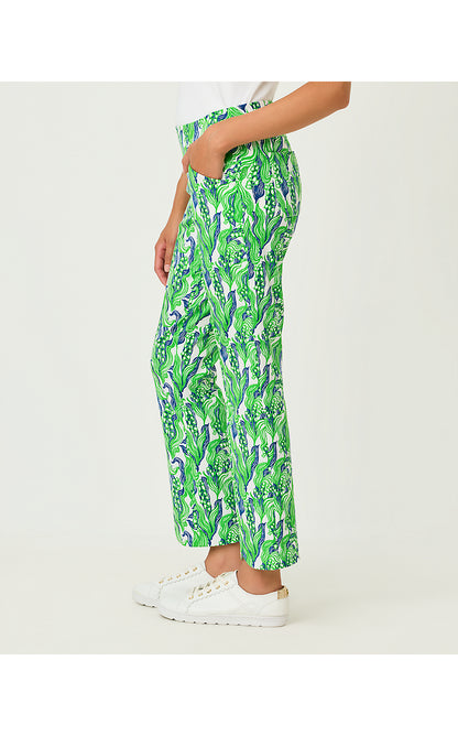 CORSO SCALLOP KICK FLARE PANT, PUTTING GREEN LILLY OF THE VALLEY GOLF