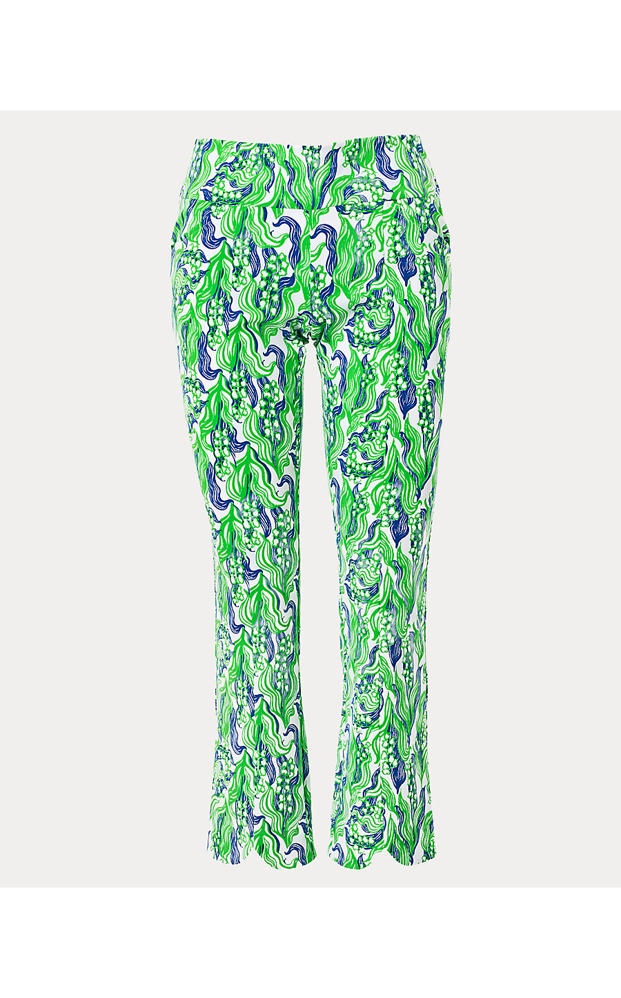 CORSO SCALLOP KICK FLARE PANT, PUTTING GREEN LILLY OF THE VALLEY GOLF