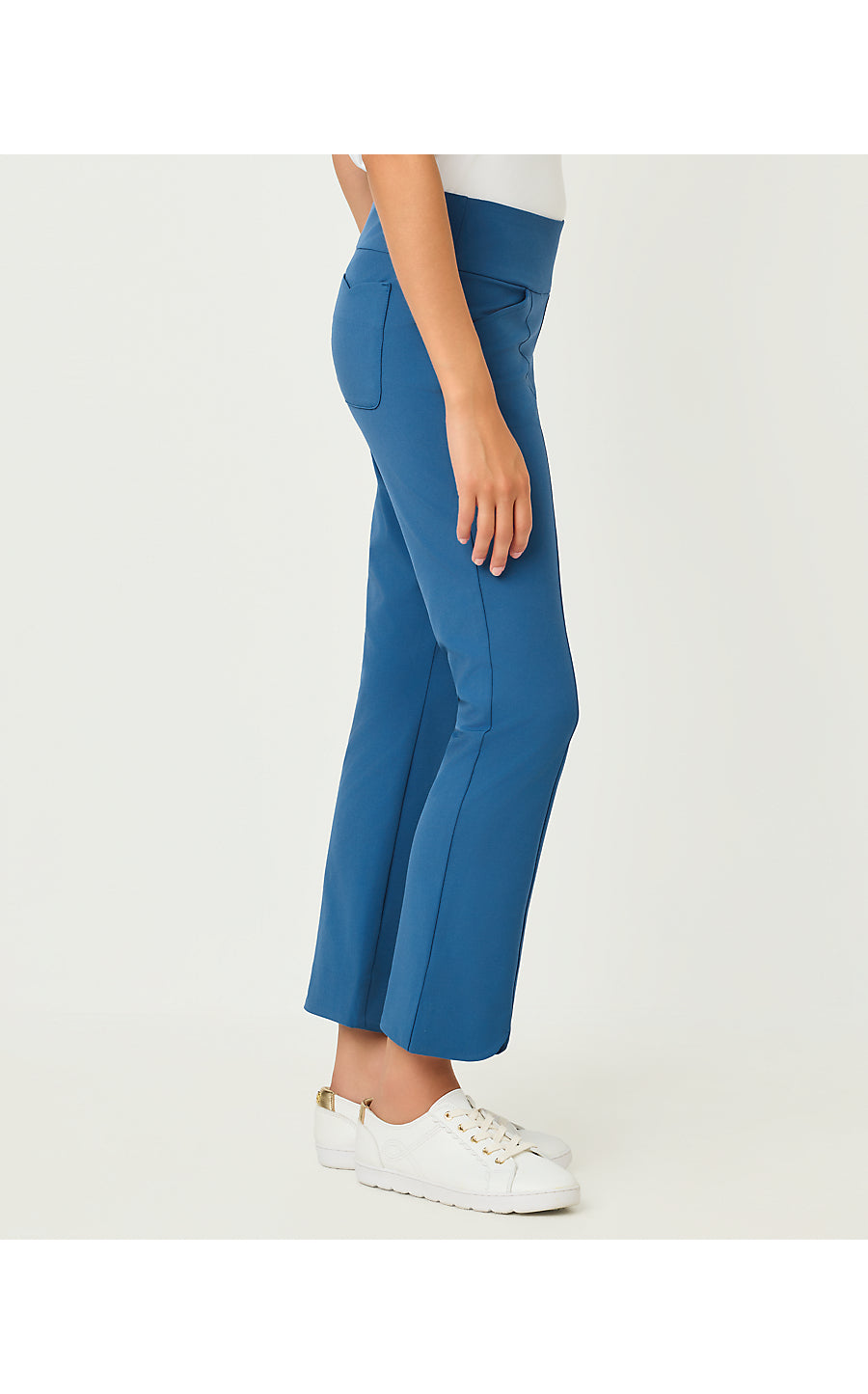CORSO SCALLOP KICK FLARE PANT, STARLIGHT NAVY