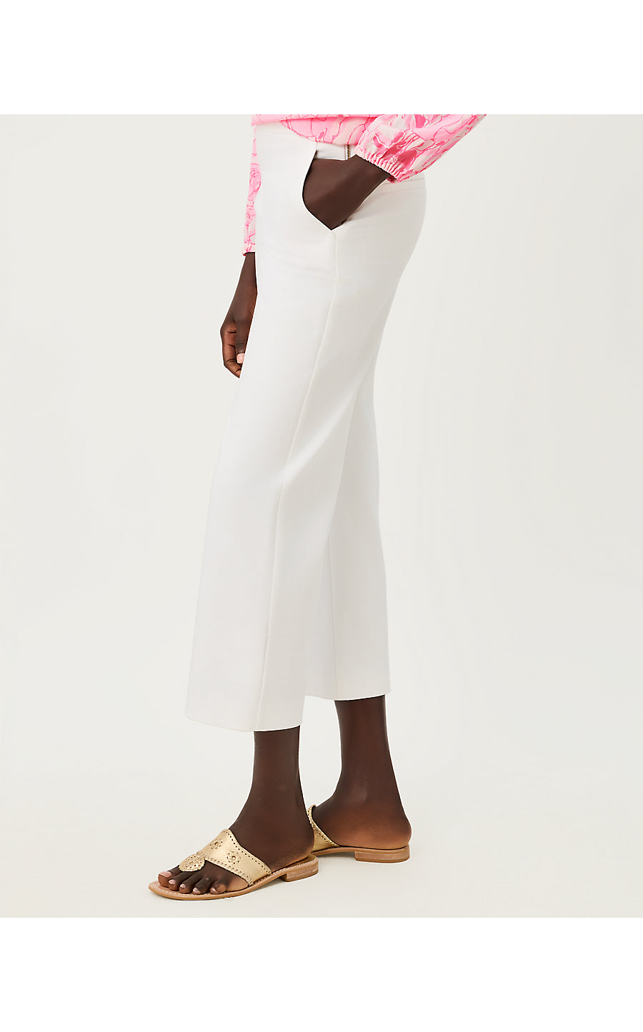 SARISSA CROP PANT, RESORT WHITE