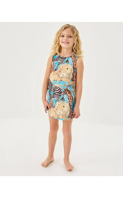 LITTLE LILLY CLASSIC SHIFT, BREEZY AQUA LILLYS ZOO