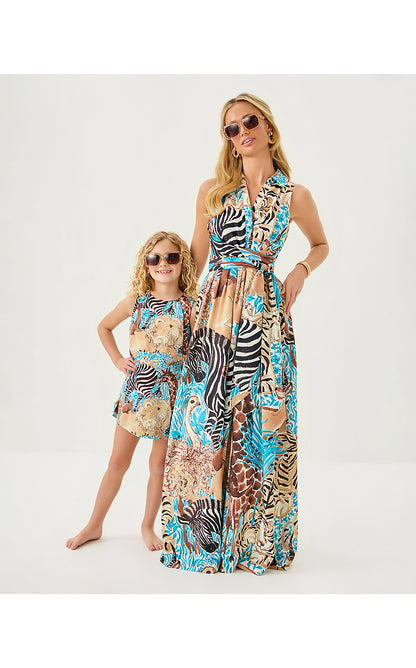LITTLE LILLY CLASSIC SHIFT, BREEZY AQUA LILLYS ZOO