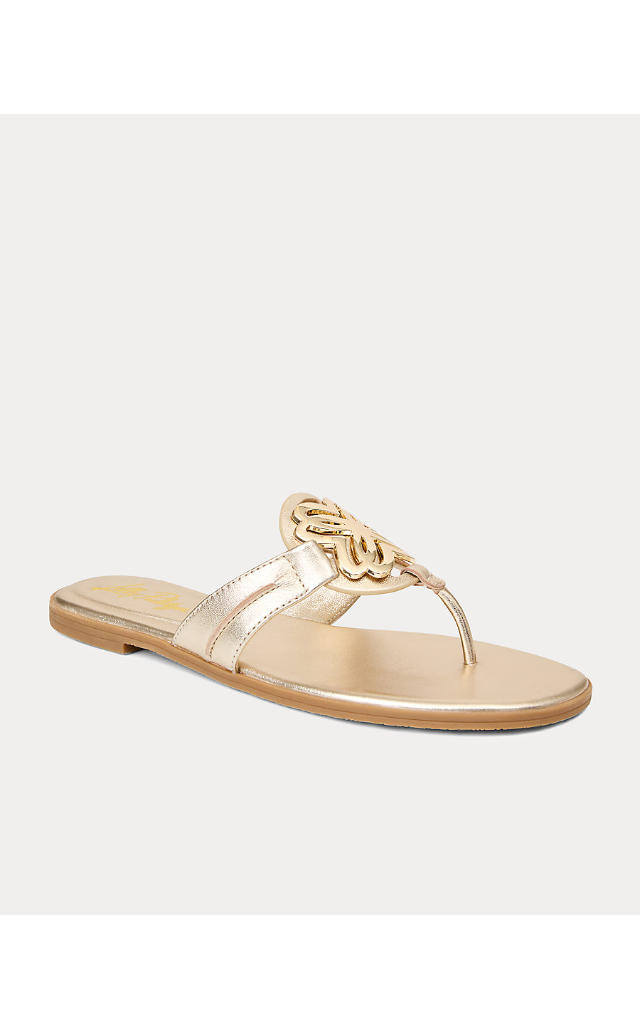THE LILLY SANDAL, GOLD METALLIC
