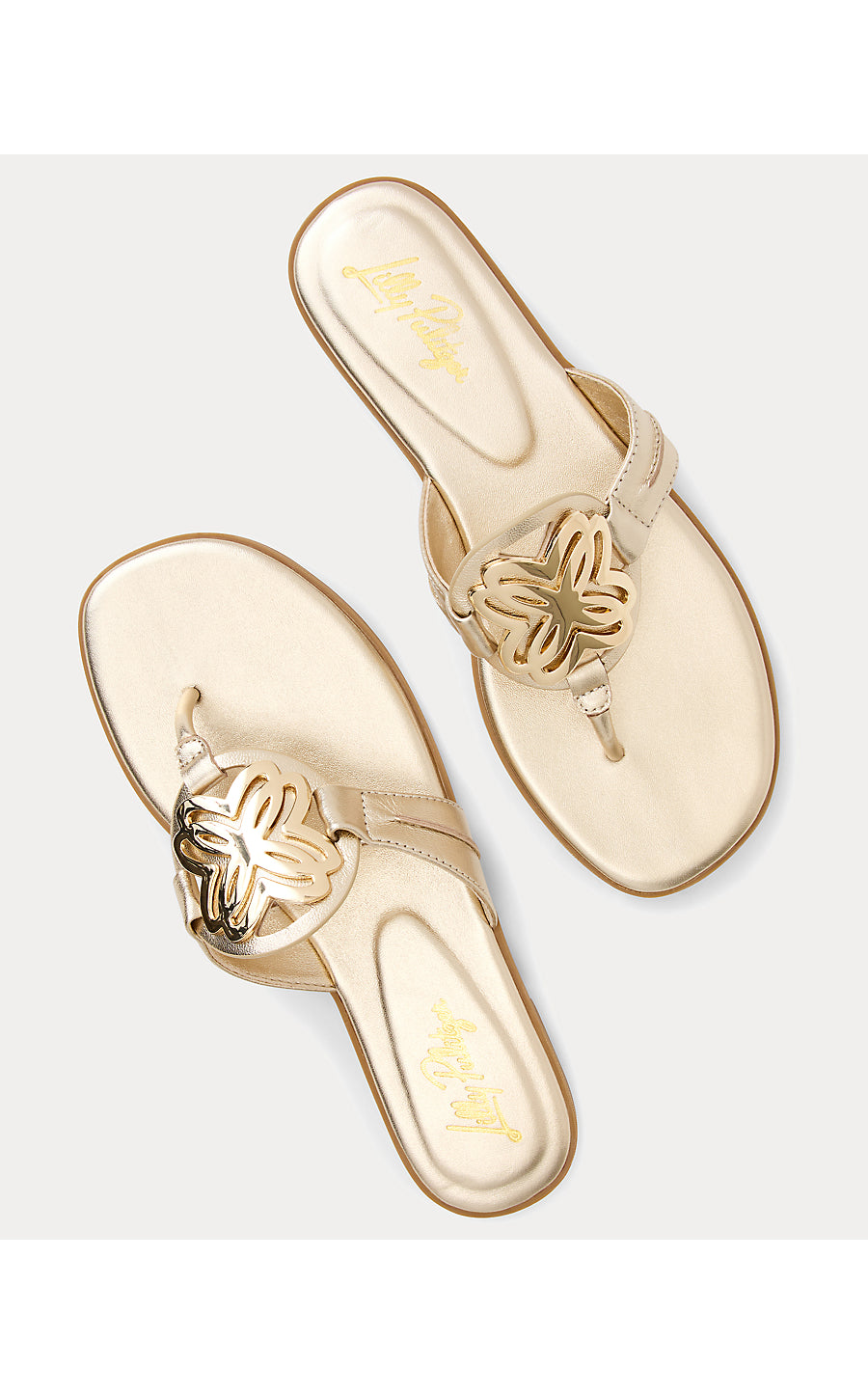 THE LILLY SANDAL, GOLD METALLIC