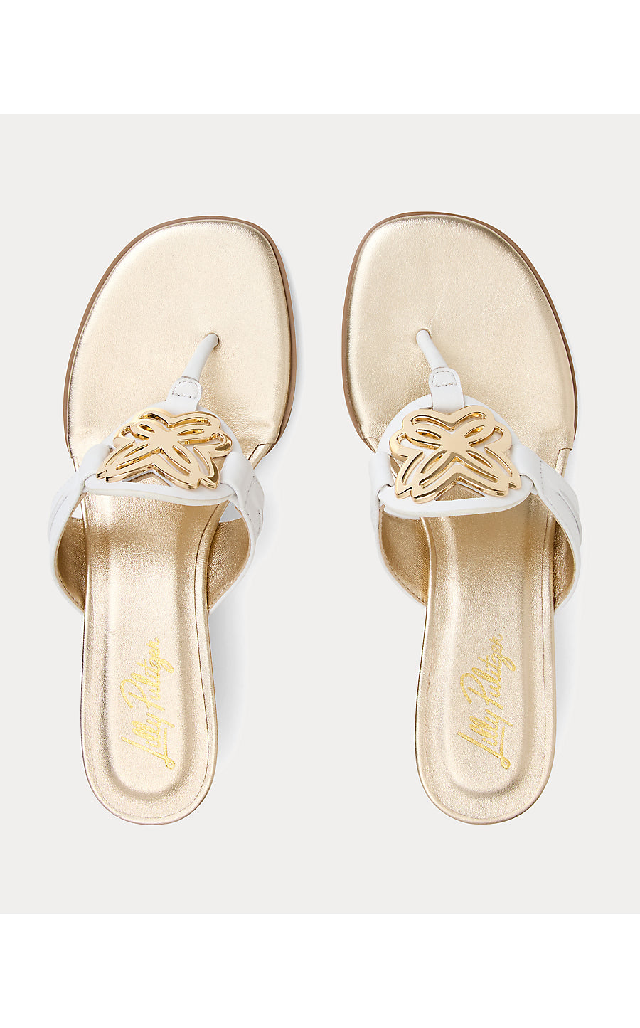 THE LILLY WEDGE, RESORT WHITE