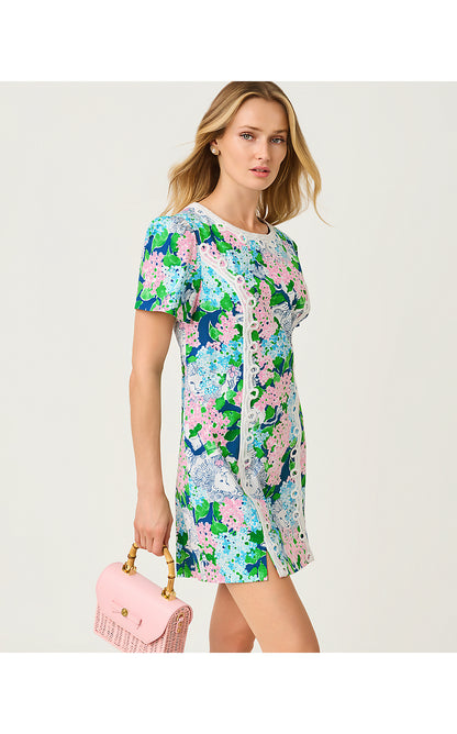 SALEM SHIFT ROMPER, STARLIGHT NAVY LYDIA THE LION