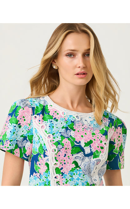 SALEM SHIFT ROMPER, STARLIGHT NAVY LYDIA THE LION
