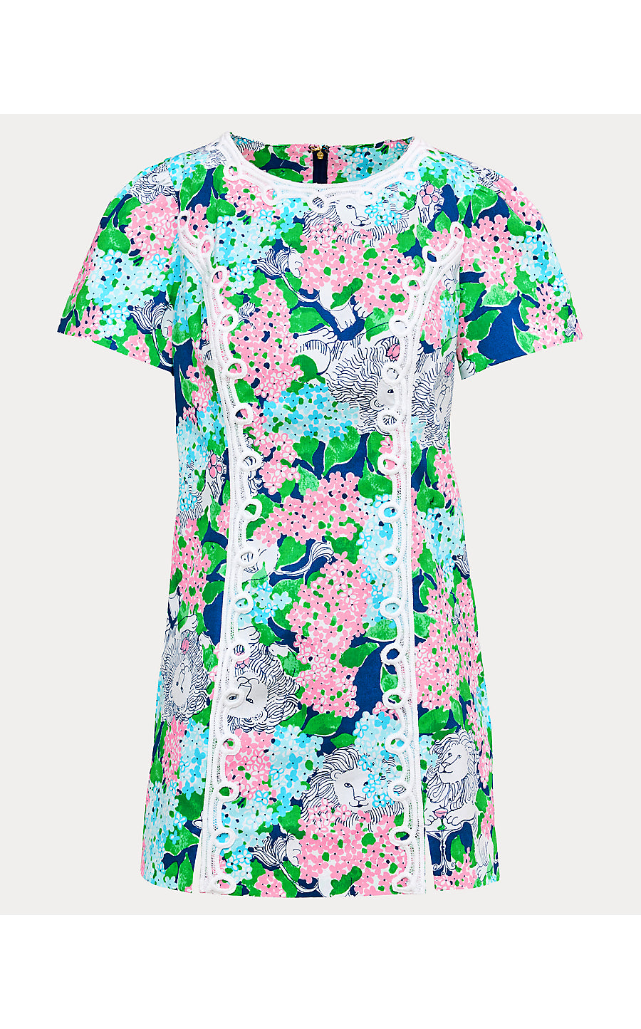 SALEM SHIFT ROMPER, STARLIGHT NAVY LYDIA THE LION