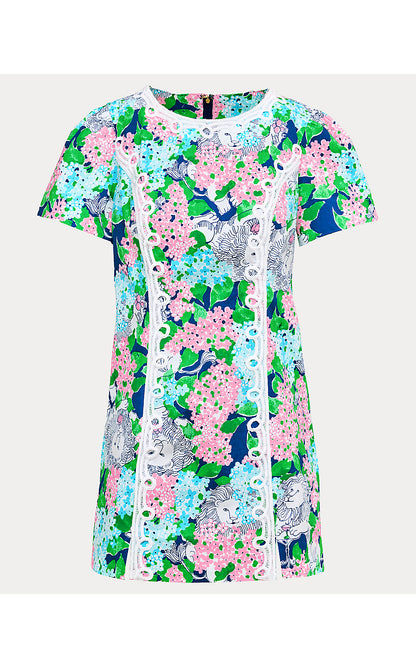 SALEM SHIFT ROMPER, STARLIGHT NAVY LYDIA THE LION