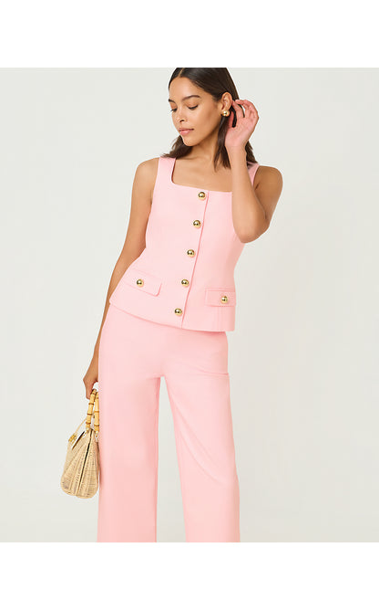 MOIRA SLEEVELESS TOP, PINK MUSE