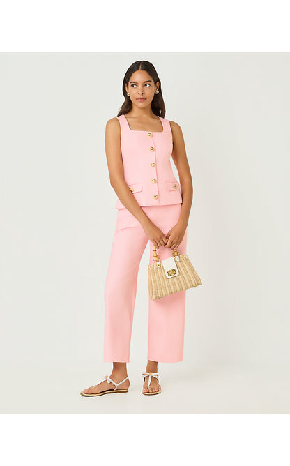 MOIRA SLEEVELESS TOP, PINK MUSE