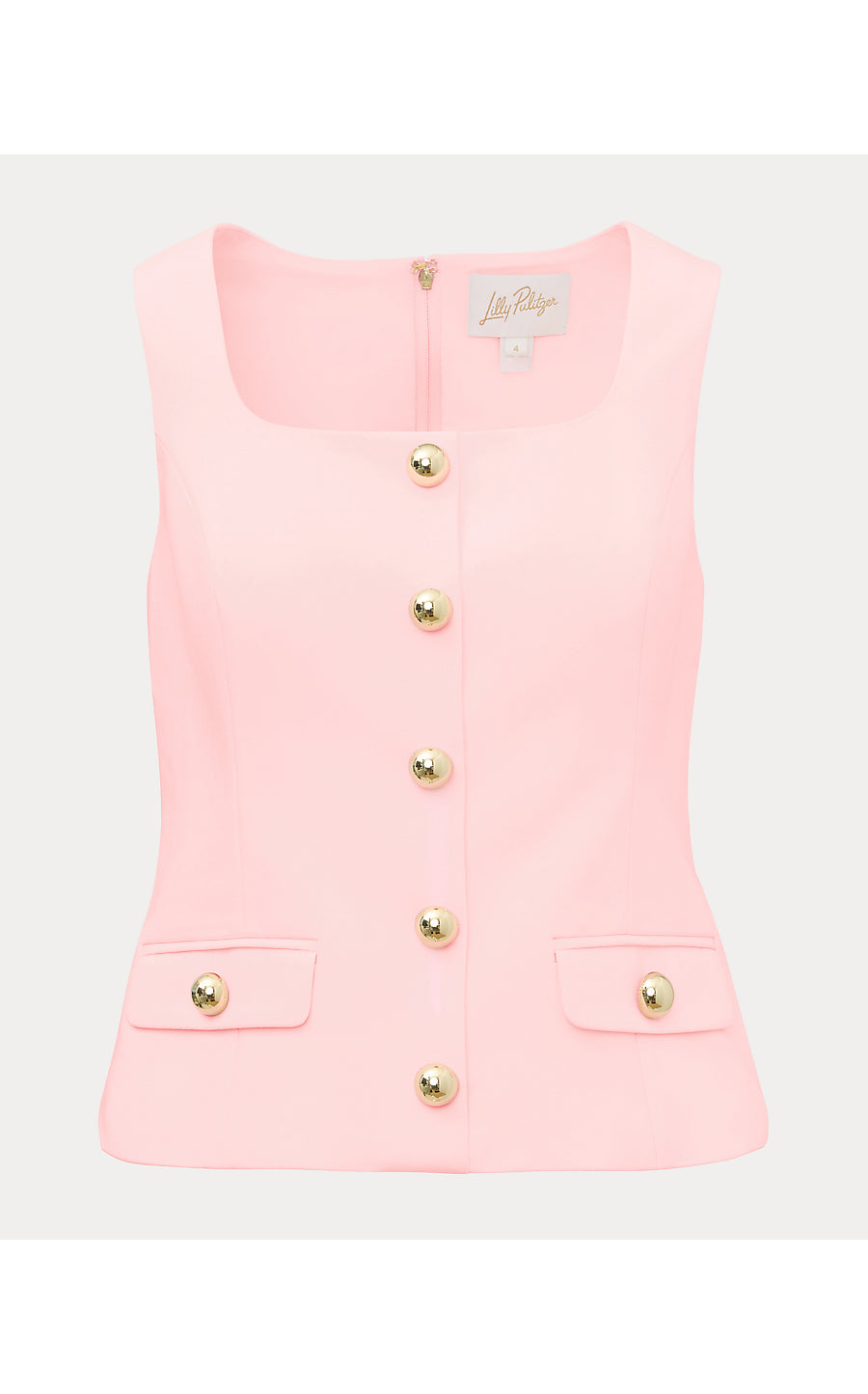 MOIRA SLEEVELESS TOP, PINK MUSE