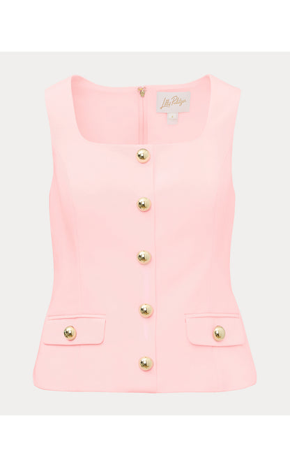 MOIRA SLEEVELESS TOP, PINK MUSE
