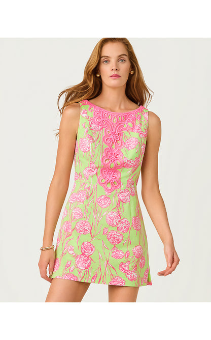 ELANIE SKIRTED ROMPER, PISTACHIO MACARON ALINA