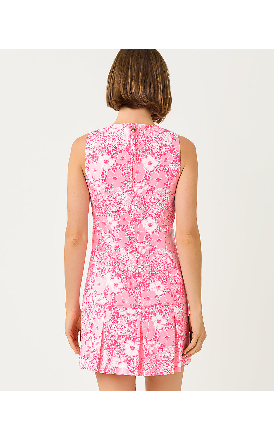 SHAINA SKIRTED ROMPER, CONCH SHELL PINK BURST OF JOY