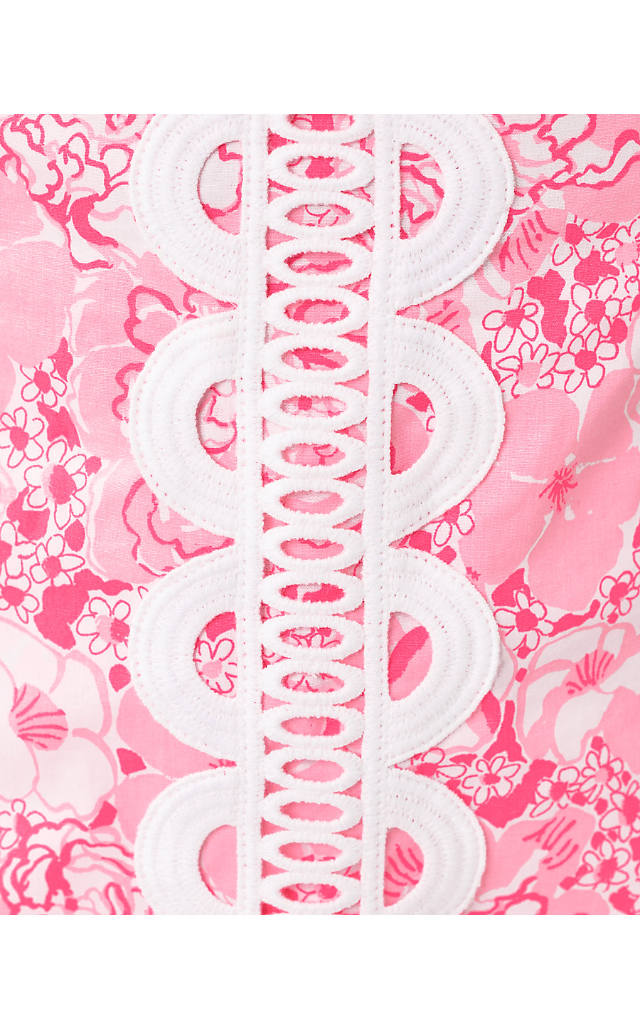 SHAINA SKIRTED ROMPER, CONCH SHELL PINK BURST OF JOY
