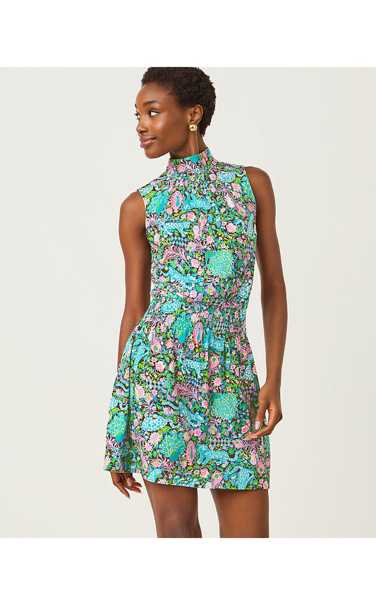 SHERAH SKIRTED ROMPER, MULTI ROYAL ZOO