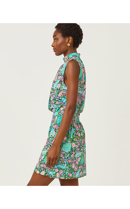 SHERAH SKIRTED ROMPER, MULTI ROYAL ZOO