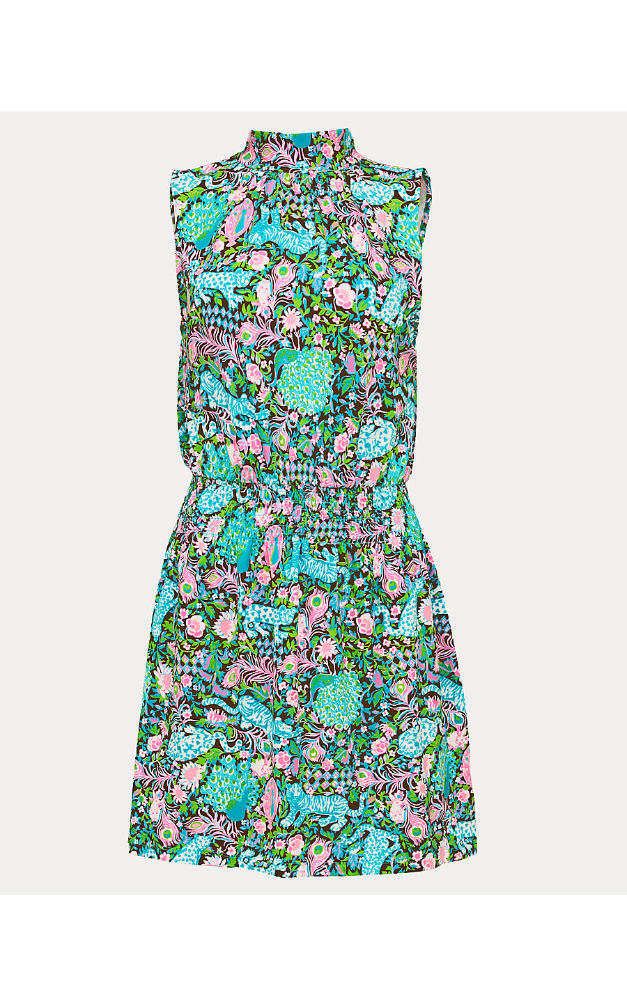 SHERAH SKIRTED ROMPER, MULTI ROYAL ZOO